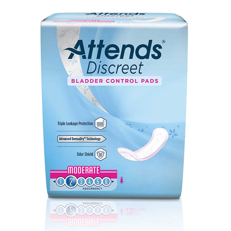 Attends Discreet Moderate Pad 10.5" Long (Package of 20)