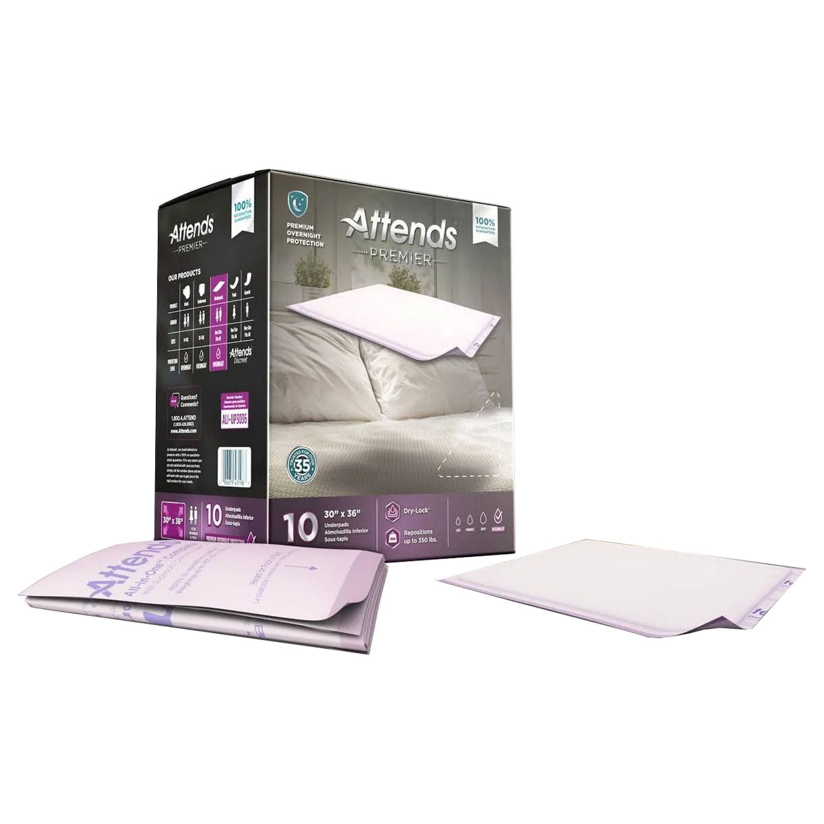 Attends Premier Underpad, 30" x 36" (Package of 10)