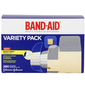 Band-Aid Brand Adhesive Bandages Variety Pack (Box of 280)