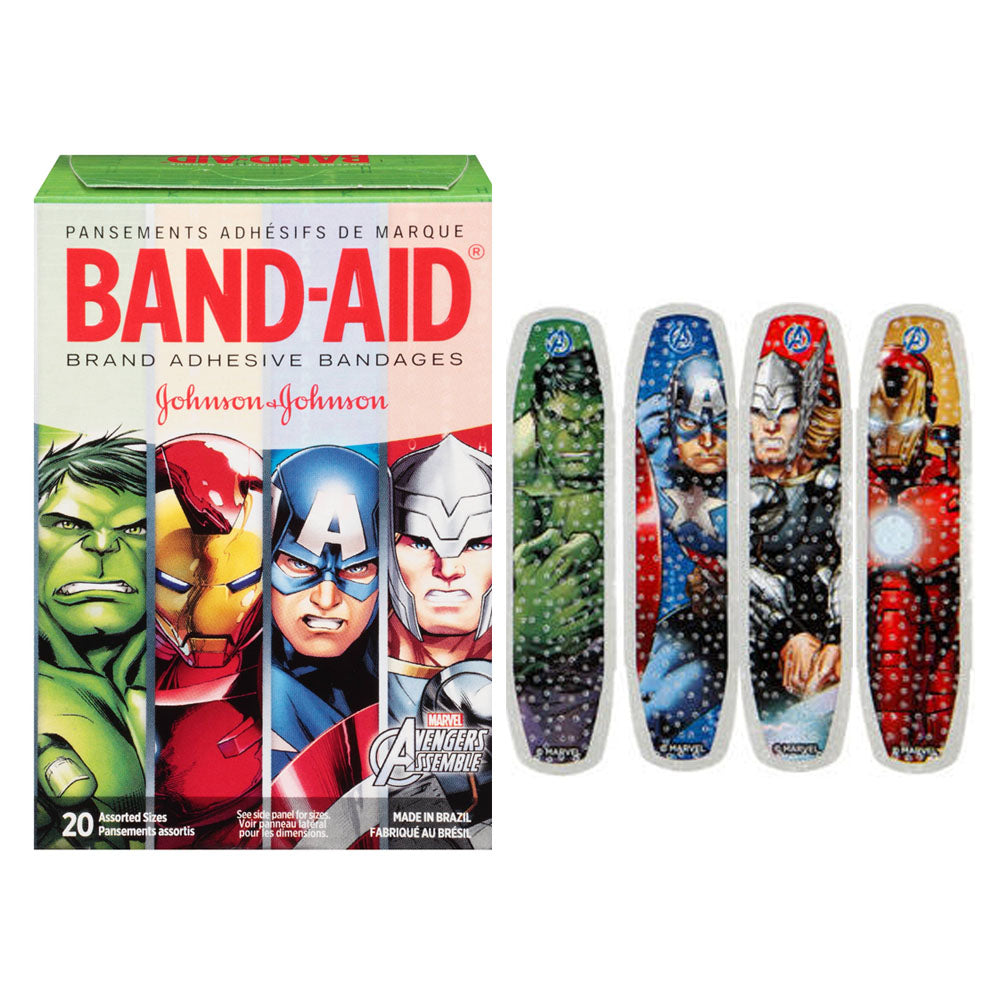 Band-Aid Decorative Avengers Assemble Assorted 20 ct. (Box of 20)