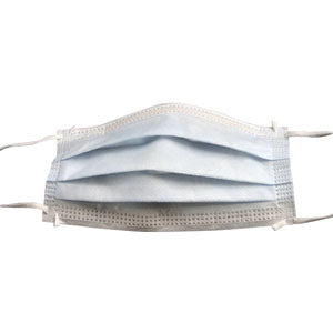 Cardinal Health Level 3 Procedure Mask with Anti-Fog Foam, Ear Loops, Mediterranean Blue, Latex Free (Box of 50)