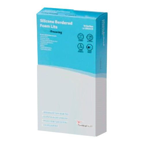 Cardinal Health Kendall Silicone Bordered Lite Foam Dressing, 3" x 3"