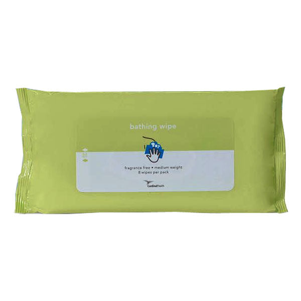 Bath Wipe, Fragrance Free, Medium (Package of 8)