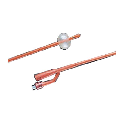BARDEX I.C. Infection Control Councill 2-Way Latex Foley Catheter 16 Fr 5 cc (Case of 12)