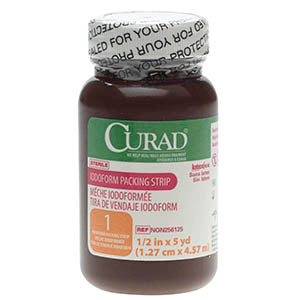 CURAD Sterile Iodoform Packing Strip 1/2" x 5 yds.