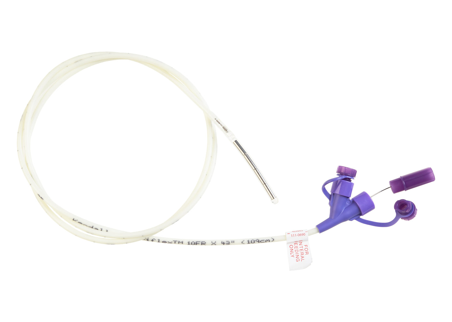 Kangaroo Entriflex Nasogastric Feeding Tube with ENFit Connection, 10 Fr, 43", with Stylet