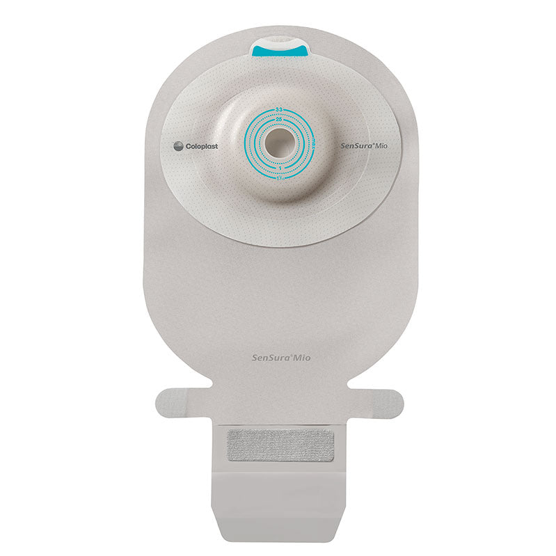 SenSura Mio 1-Piece EasiClose WIDE Outlet, Convex Light, Maxi, Non-filter, Transparent, Cut-to-fit (Box of 10)