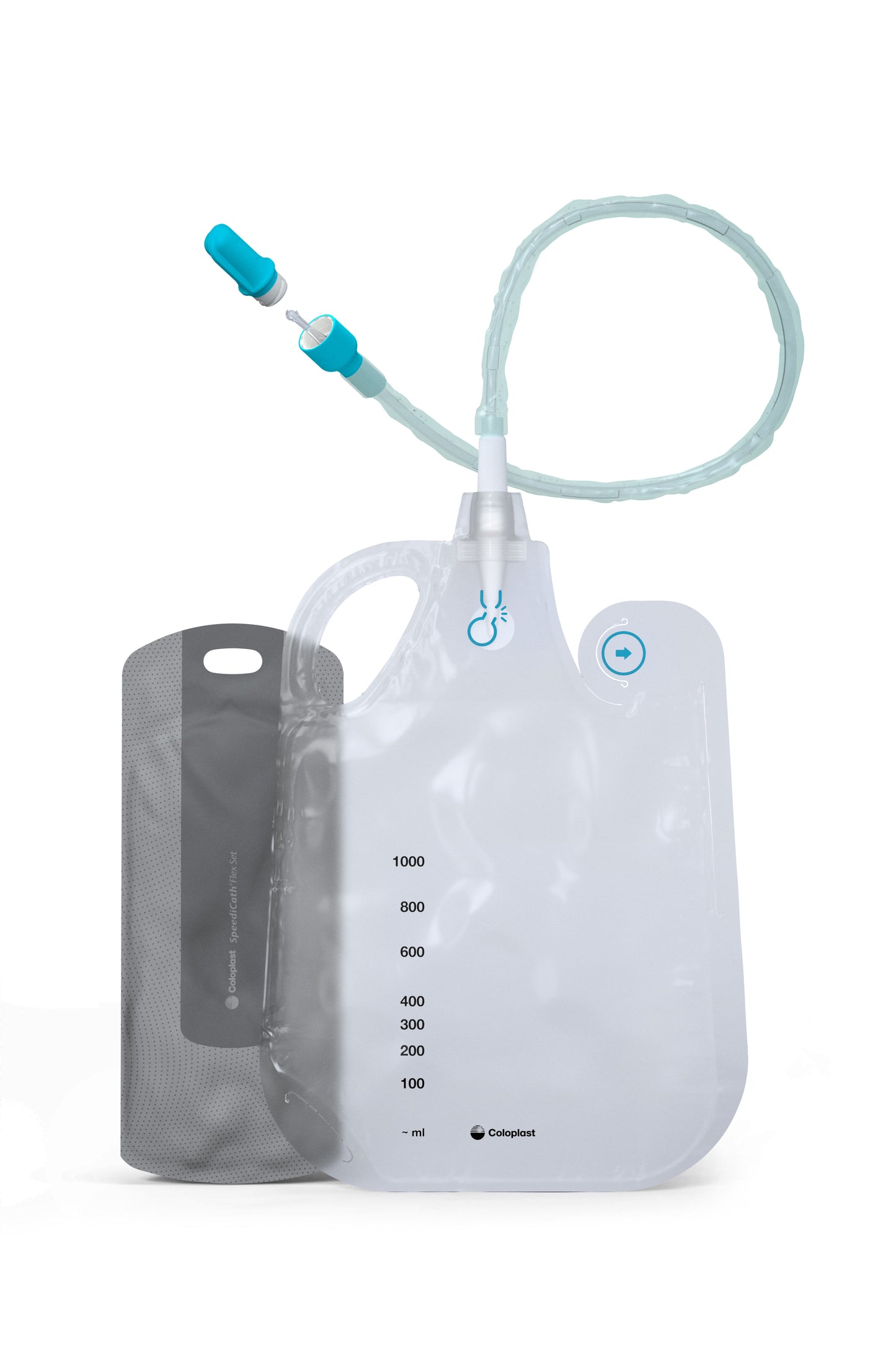 SpeediCath Flex Set Catheter and Bag, 14 FR, 13" (Box of 30)