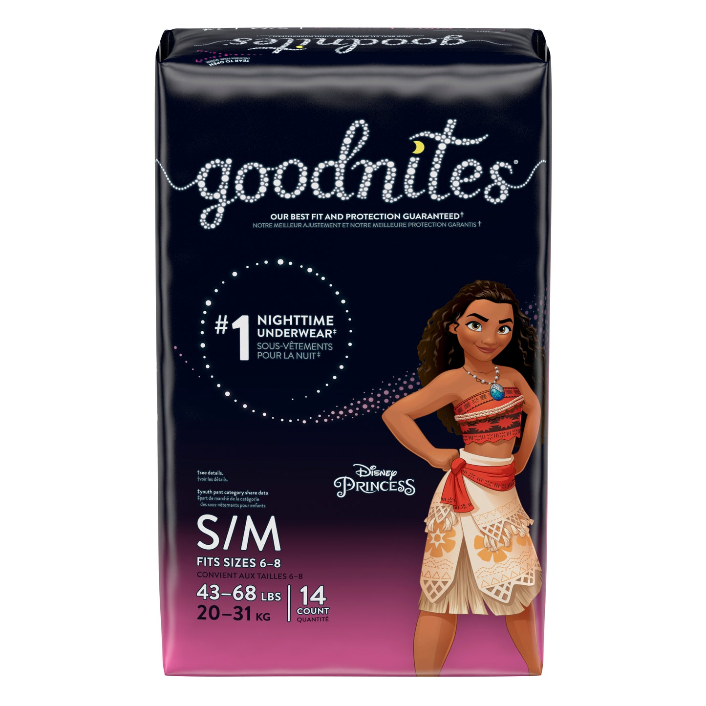 GoodNites Disposable Underwear for Girls Small/Medium Jumbo (Package of 14)