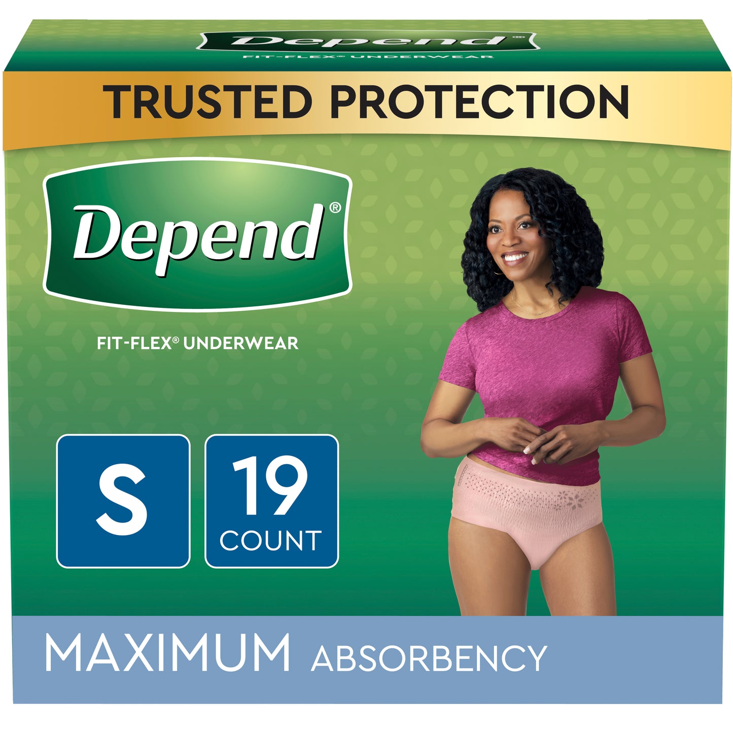 Depend Fit-Flex Max for Women, Small. (Case of 38)