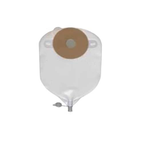 Nu-Flex Post-Op Urine Pouch With Flutter Valve 1-1/4" Opening Pre-Cut, Convex (Box of 10)