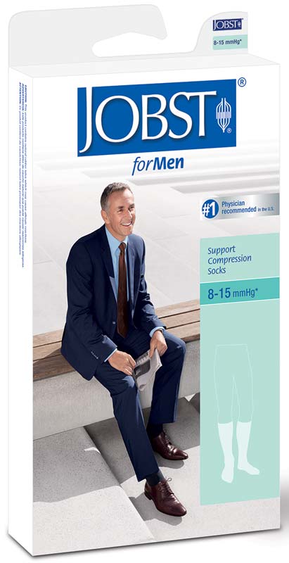 Classic Supportwear Men's Knee-High Mild Compression Socks Large, Black