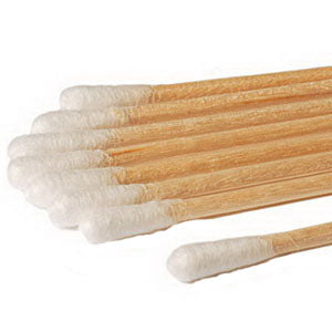 Non-Sterile Cotton Large-Tip Applicator with Wood Handle 6" (Case of 5000)