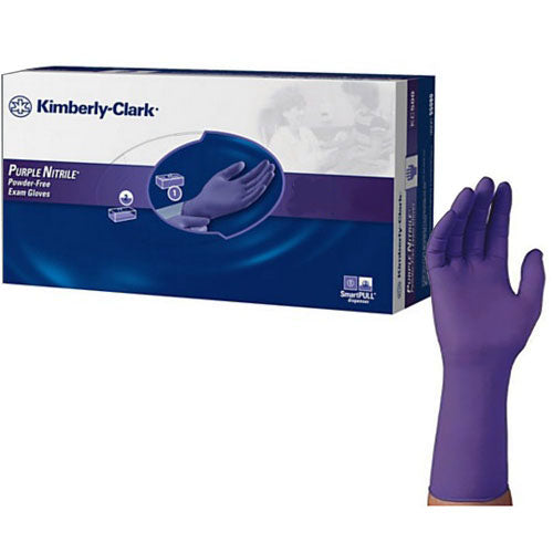 Purple Nitrile Exam Gloves, X-Small, Powder-Free, Ambidextrous (Box of 50)