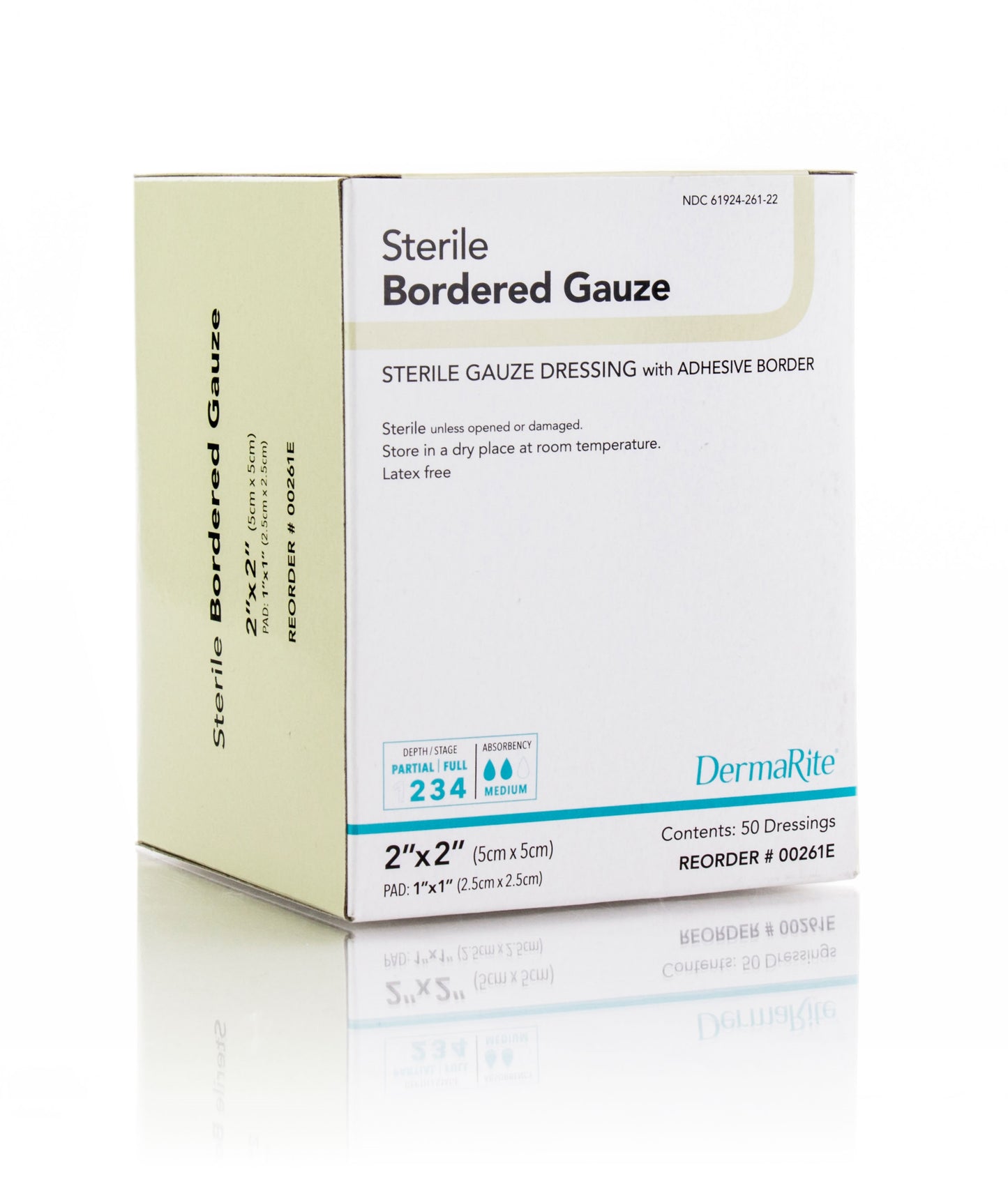 Sterile Border Gauze Dressing, 2" x 2"