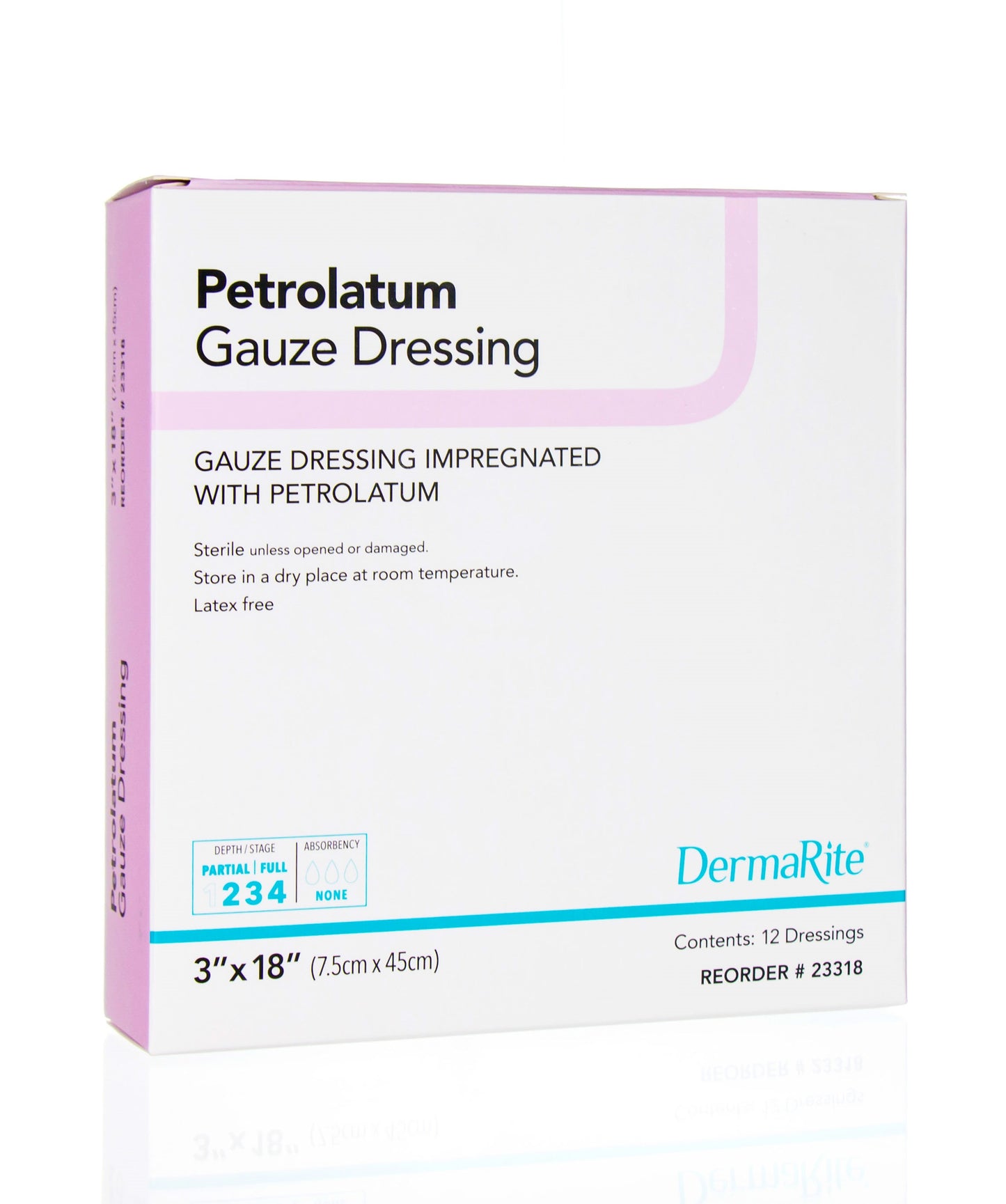 Petrolatum Impregnated Gauze, 3" x 18" (Box of 12)