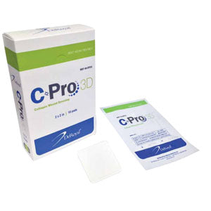 C-Pro 3D Collagen Wound Dressing 2" x 2" (Case of 30)