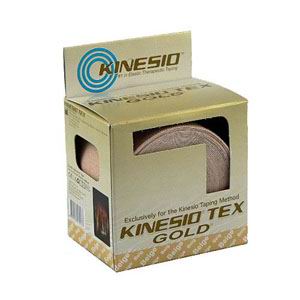 Kinesio Tex Gold Wave Elastic Athletic Tape 1" x 5.4 yds., Beige (Package of 2)