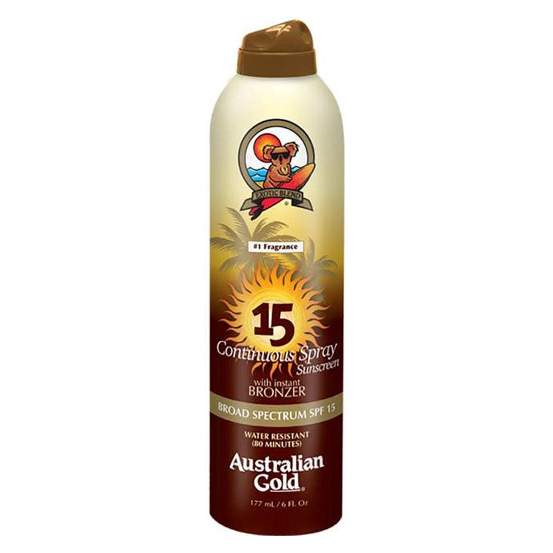Australian Gold SPF 15 Continuous Spray Bronzer, 6 ounce