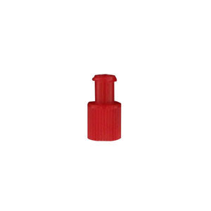 Male and Female Luer Lock Cap, Red (Box of 100)