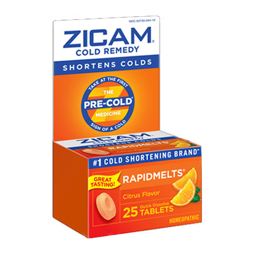 Zicam Cold Remedy Rapidmelts, Citrus, 25 ct.