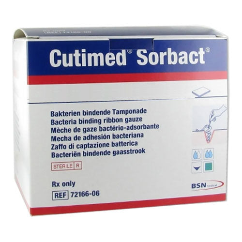 Cutimed Sorbact Impregnated Ribbon Dressing, 0.8" x 19.7"