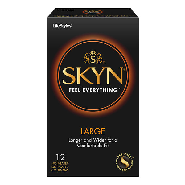 Lifestyles SKYN Large Polyisoprene Condoms, 12 Count (Package of 12)