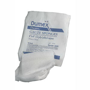 Ducare Non-Sterile Woven Gauze Sponge 2" x 2", 12-Ply (Package of 200)