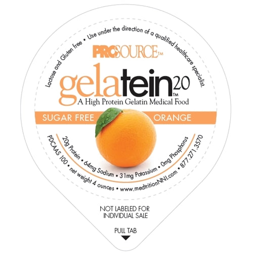 Prosource Gelatin 20 Orange Protein, 4 oz. Cup, 88 Cal (Case of 36)