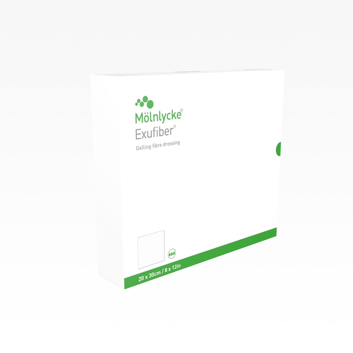 Exufiber Gelling Fiber Wound Dressing, 4" x 4"