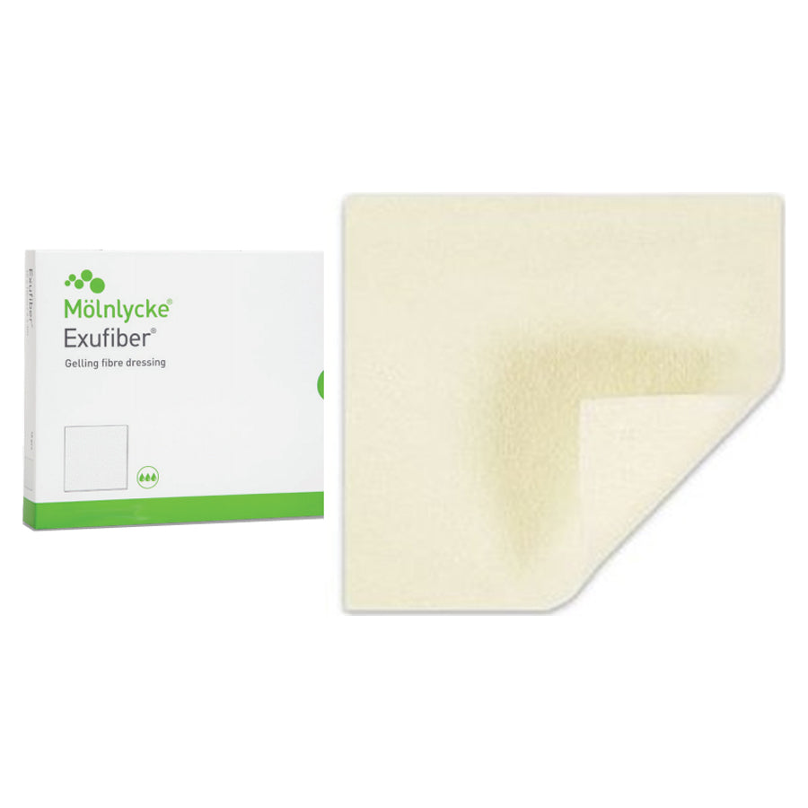 Exufiber Gelling Fiber Wound Dressing, 6" x 6" (Box of 10)
