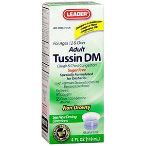 Leader Tussin DM Liquid Formula, 4 oz.