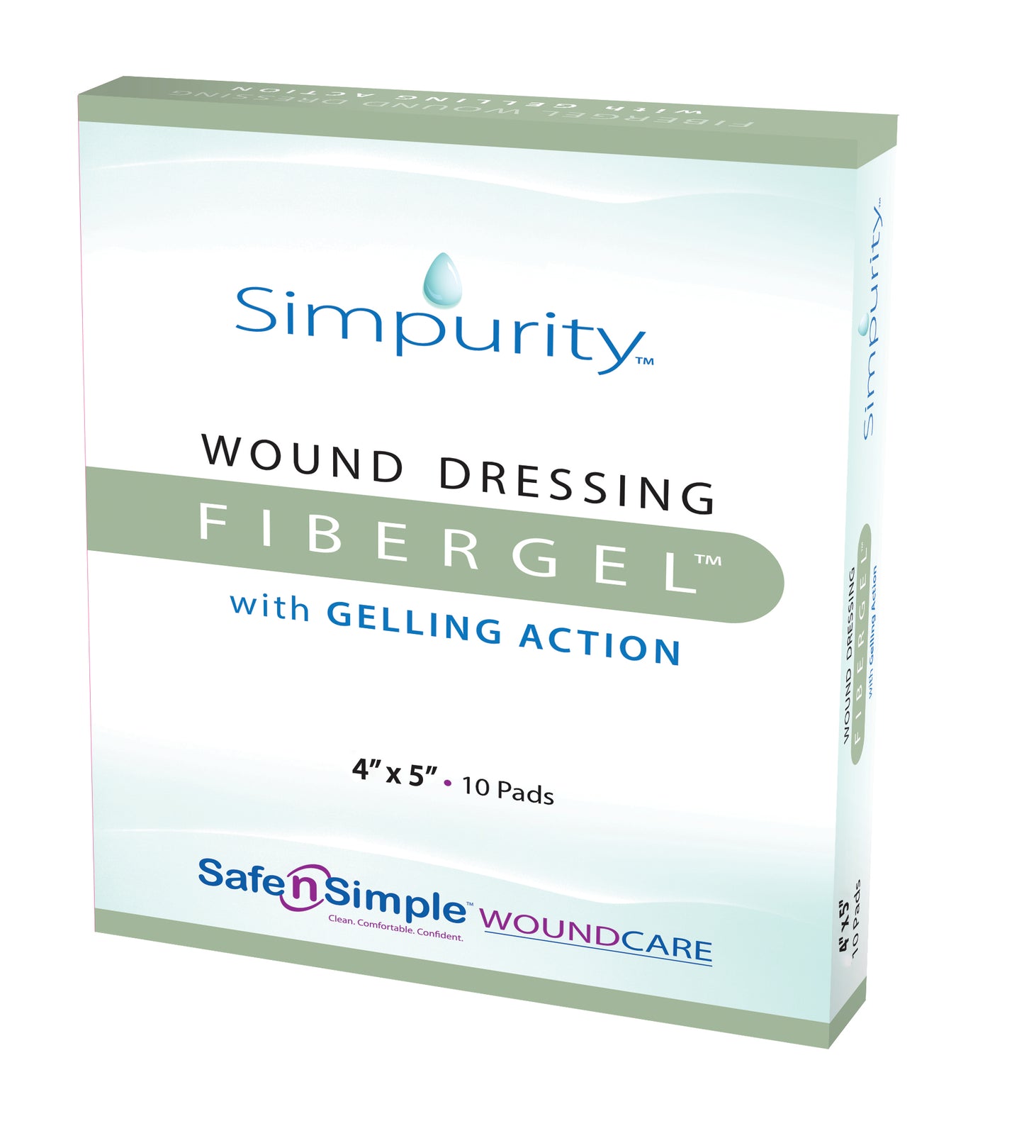 Simpurity Fibergel Dressing, 4" x 5"
