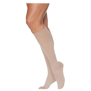 782C Style Sheer Calf, 20-30mmHg, Women's, Medium, Short, Suntan