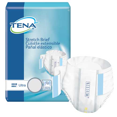TENA Stretch Brief - Bariatric, 3X-Large, 69" - 96" (Package of 8)