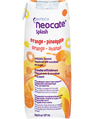 Neocate Splash Junior, Orange-Pineapple Flavored, 8 oz - REPLACES SB122436 (Case of 27)