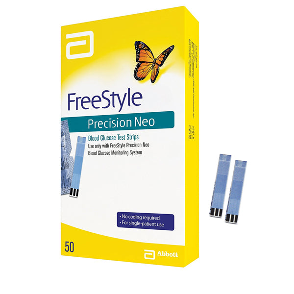 FreeStyle Precision Neo Blood Glucose Test Strip (50 count) (Box of 50)
