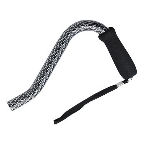 Offset Adjustable Aluminum Cane Foam Grip Handle, Black