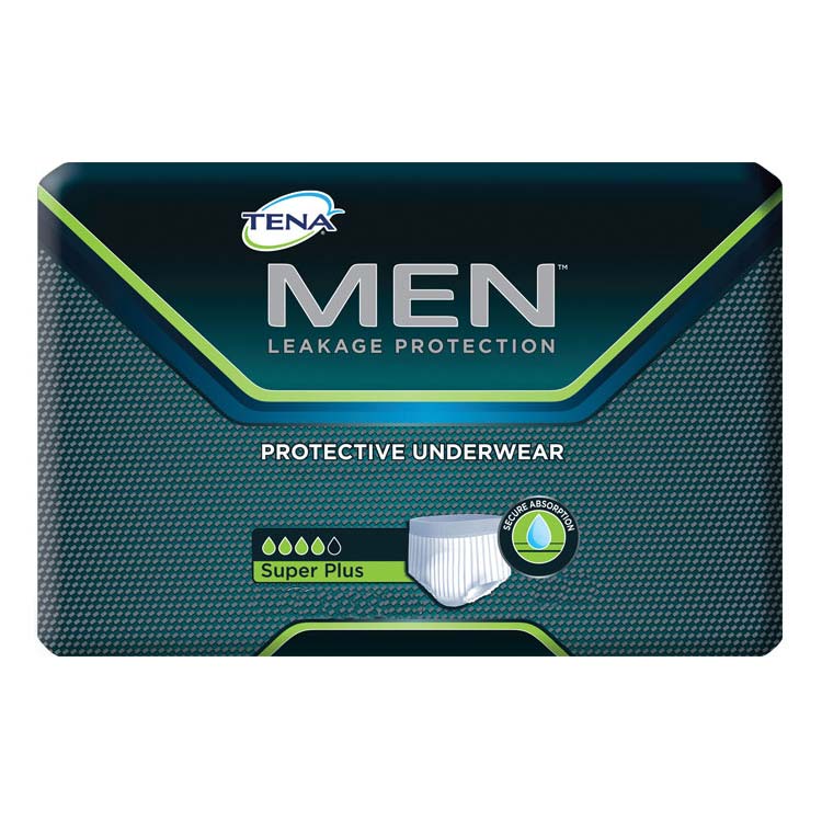 TENA Men Protective Underwear, Super Plus, Large/X-Large 44"-64" (Case of 56)
