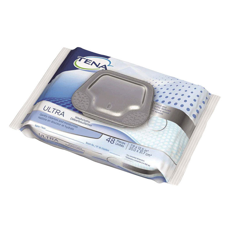 Tena Ultra Washcloth 8" x 12-1/2" (Package of 48)