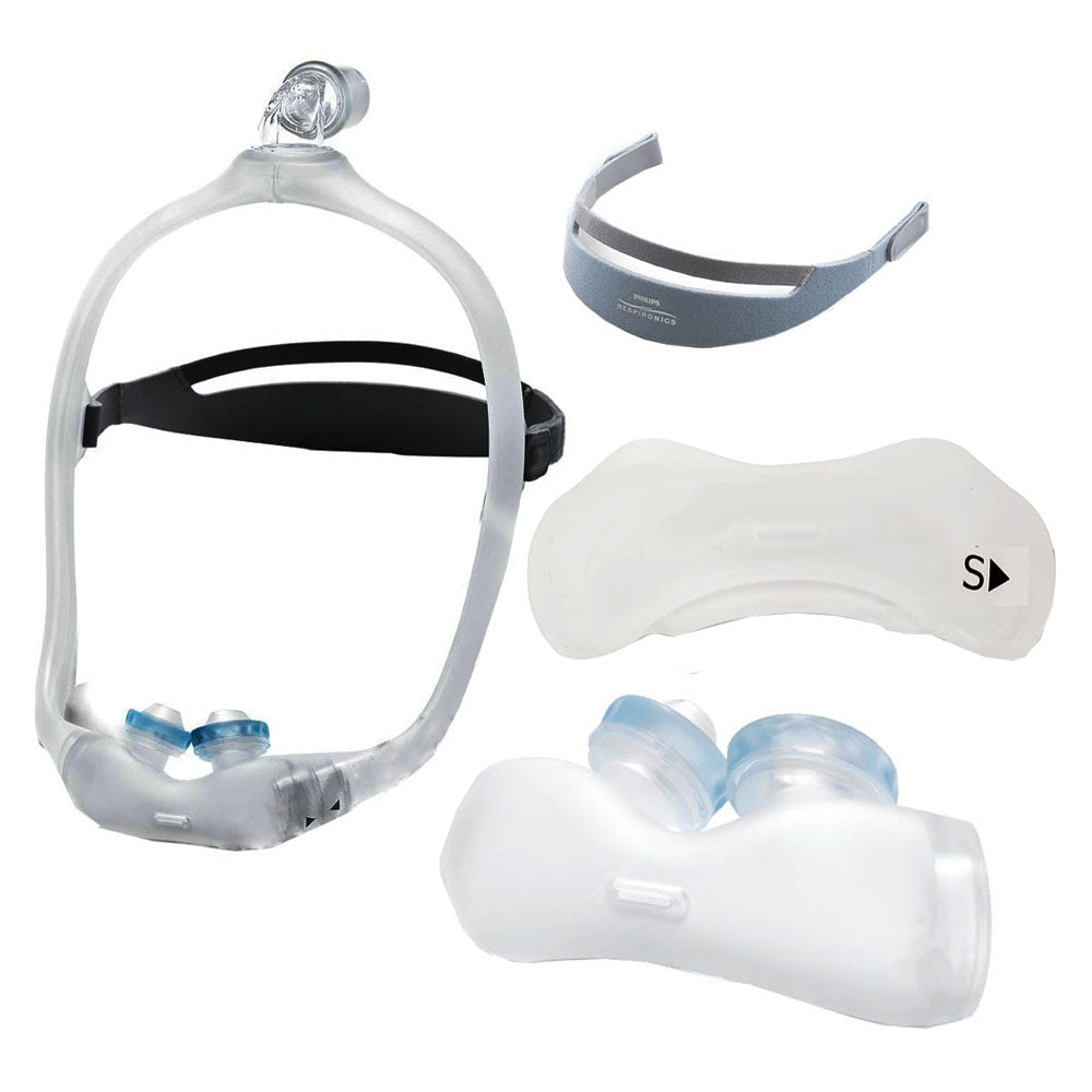 DreamWear Gel Nasal Pillow CPAP Mask with Small Single Cushion, Small Frame and Headgear