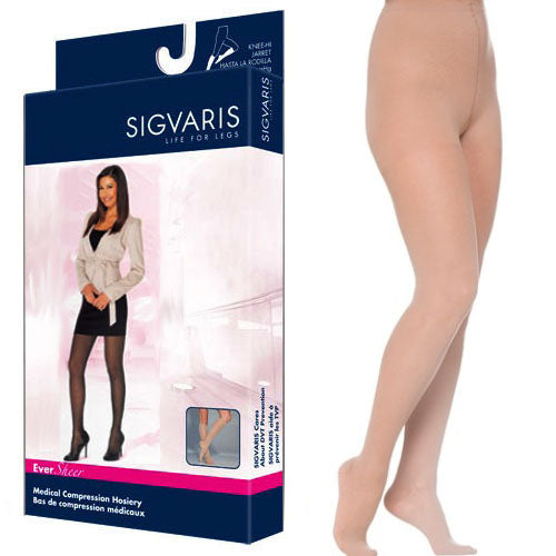 782P Style Sheer Pantyhose, 20-30mmHg, Women's, Medium, Long, Natural