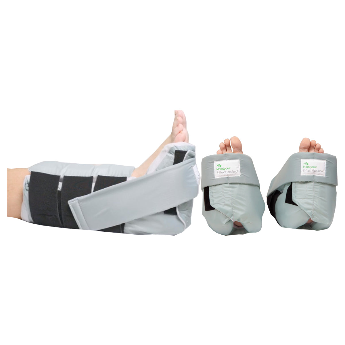 Molnlycke Z Flex Fluidized Heel Protetction Boot with Gate and Ankle Strap.