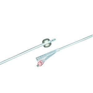 2-Way 100% Silicone Foley Catheter 20 Fr 5 cc (Case of 12)