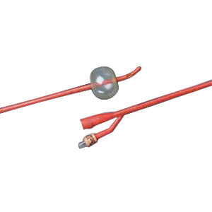 BARDEX LUBRICATH Tiemann 2-Way Specialty Foley Catheter 22 Fr 5 cc