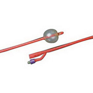 BARDEX LUBRICATH Tiemann 2-Way Specialty Foley Catheter 24 Fr 5 cc, Coude Tip.