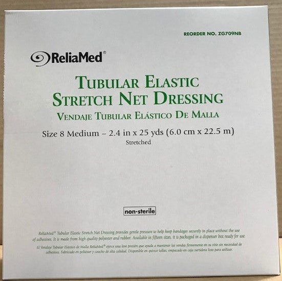 ReliaMed Tubular Elastic Stretch Net Dressing, Medium 24" - 33" x 25 yds. (Chest, Back, Perineum and Axilla)