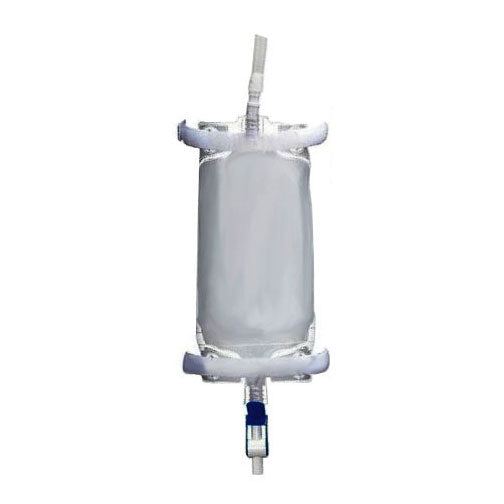 Cardinal 1000 mL Leg Bag with Latex-Free Velcro Leg Straps and Flocked Backing