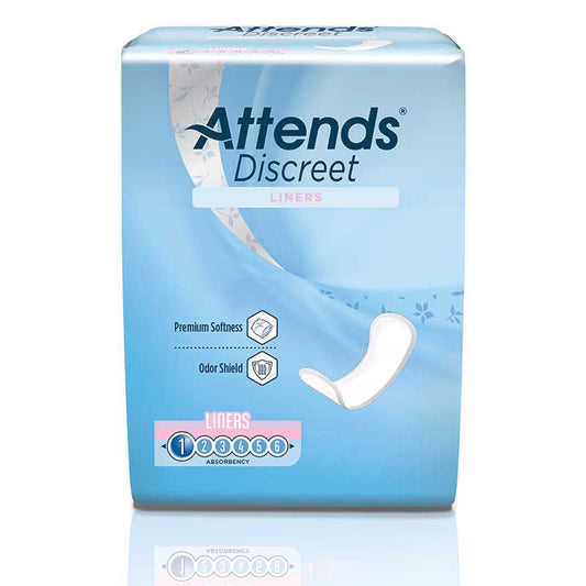Attends Discreet Panty Liners 6" Long (Case of 672)