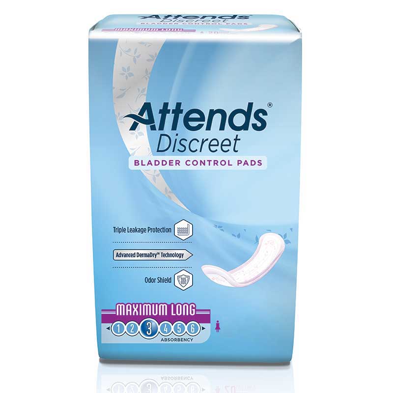 Attends Discreet Maximum Long 14.5" Long (Package of 20)